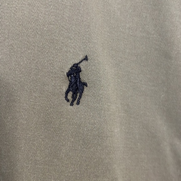 Ralph Lauren - button down long sleeve shirt - olive green - large - Picture 3 of 6